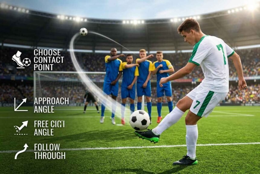 how to curve a football