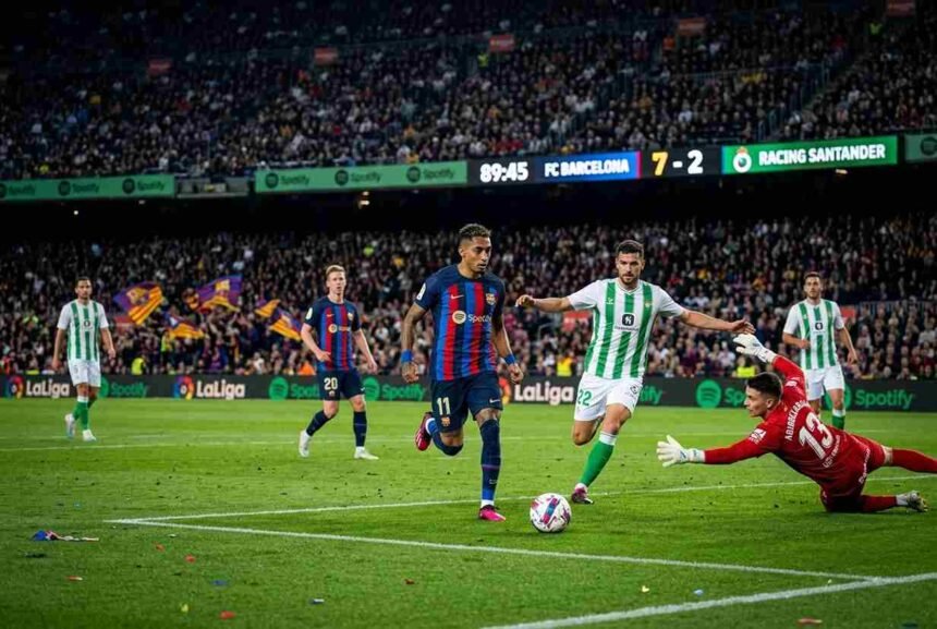 racing santander vs fc barcelona lineups